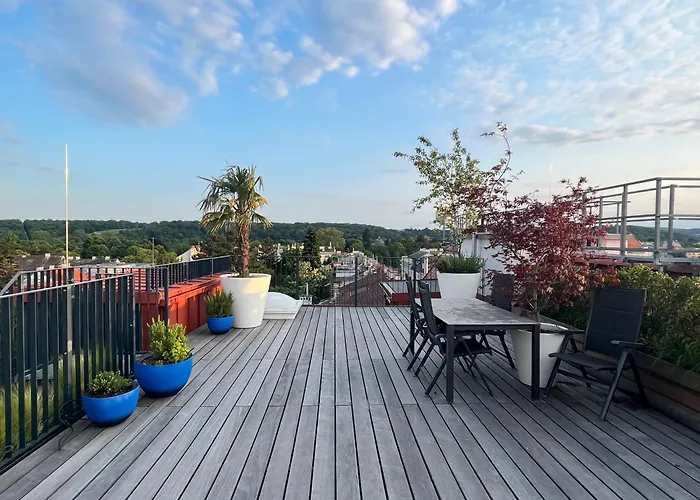 Apartment Großzügiges Dachterrassen-appartment Mit Klimaanlage Und Wunderbarem Ausblick über Ganz Wien