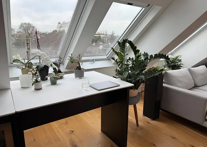 Großzügiges Dachterrassen-appartment Mit Klimaanlage Und Wunderbarem Ausblick über Ganz