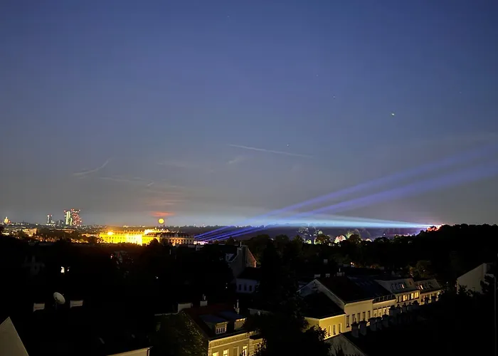 Apartment Großzügiges Dachterrassen-appartment Mit Klimaanlage Und Wunderbarem Ausblick über Ganz Wien